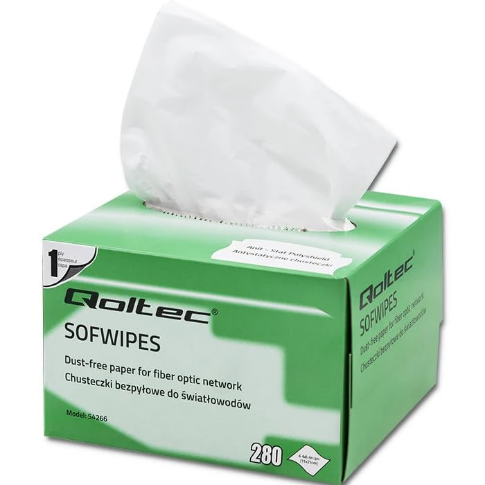 Qoltec Dust-Free Paper for Fibre Optic Network - Image 1