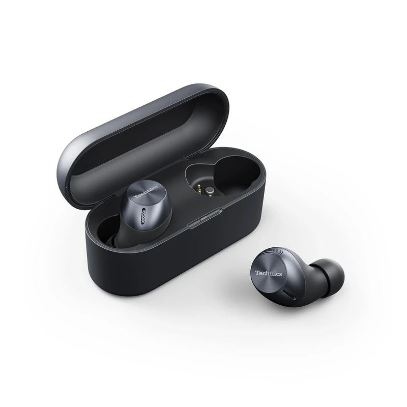 Technics EAH-AZ40E-K Wireless Earbuds with Multipoint Bluetooth, Comfortable In-Ear headset, headset with Built-in Microphone, Customisable Fit, Up to 7.5 Hours Playtime, Black