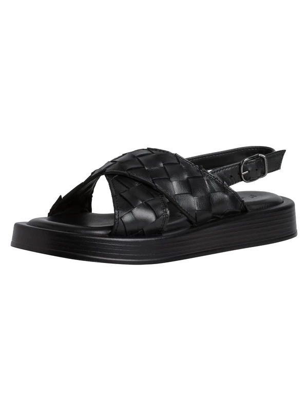 Tamaris Damen 1-1-28282-38, Wedge Sandal, Black,