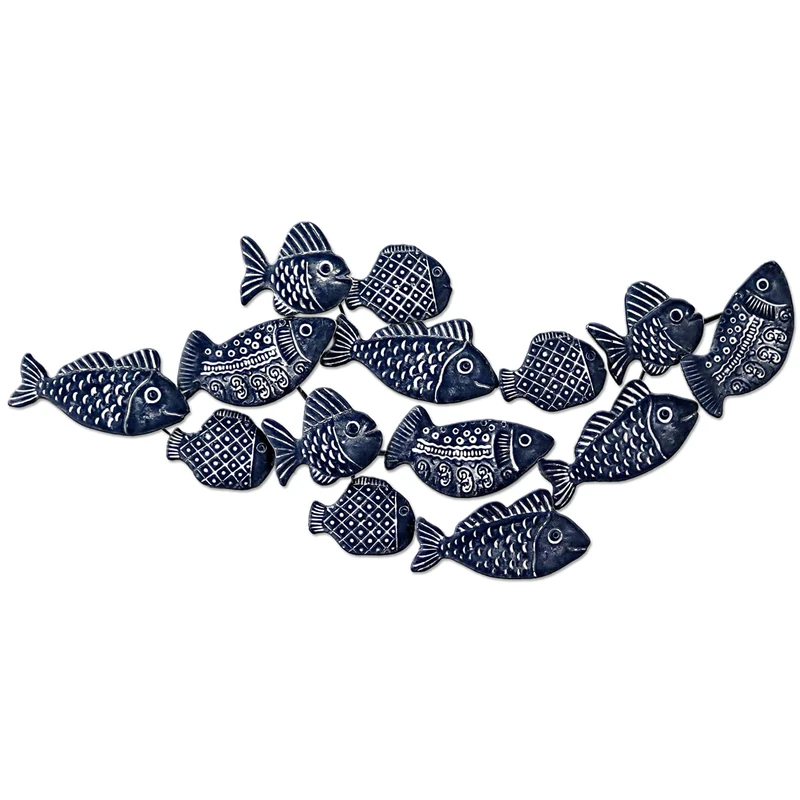 Metal Wall Art: Happy Fish - Image 1
