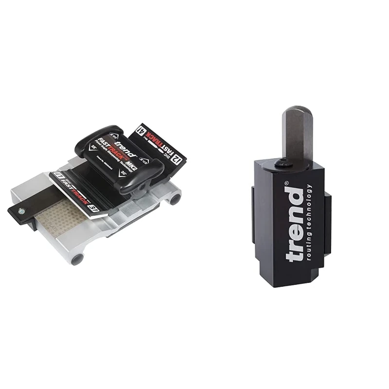 Trend FTS/KIT/MK2B Fast Track MK2 Fixed Angle Sharpening Technology & C Corner Wood Chisel for Square Hinge and Lock Face Fitting, Black, 70mm