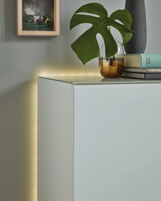 Eglo LED Strip Light Flexible Stripe, RGB lightstrip with Remote Control, Colour Changing and dimmable Room Lighting, self-Adhesive and shortenable Rope Lights, White Plastic, 315 inches