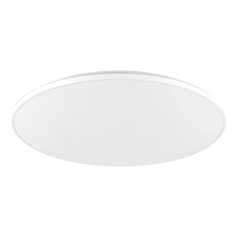 Eglo LED Flush Ceiling Light Crespillo, Bright Lighting Made of White Plastic, Kitchen and Office lamp, Neutral White, Ø 19.7 inches