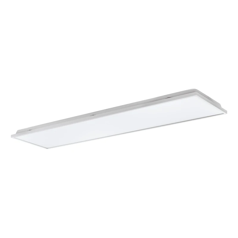 Eglo Flush Ceiling Light Urtebieta, LED Panel Made of Metal with a White Illuminated Surface, Kitchen and Office lamp, Neutral White, 47 inches