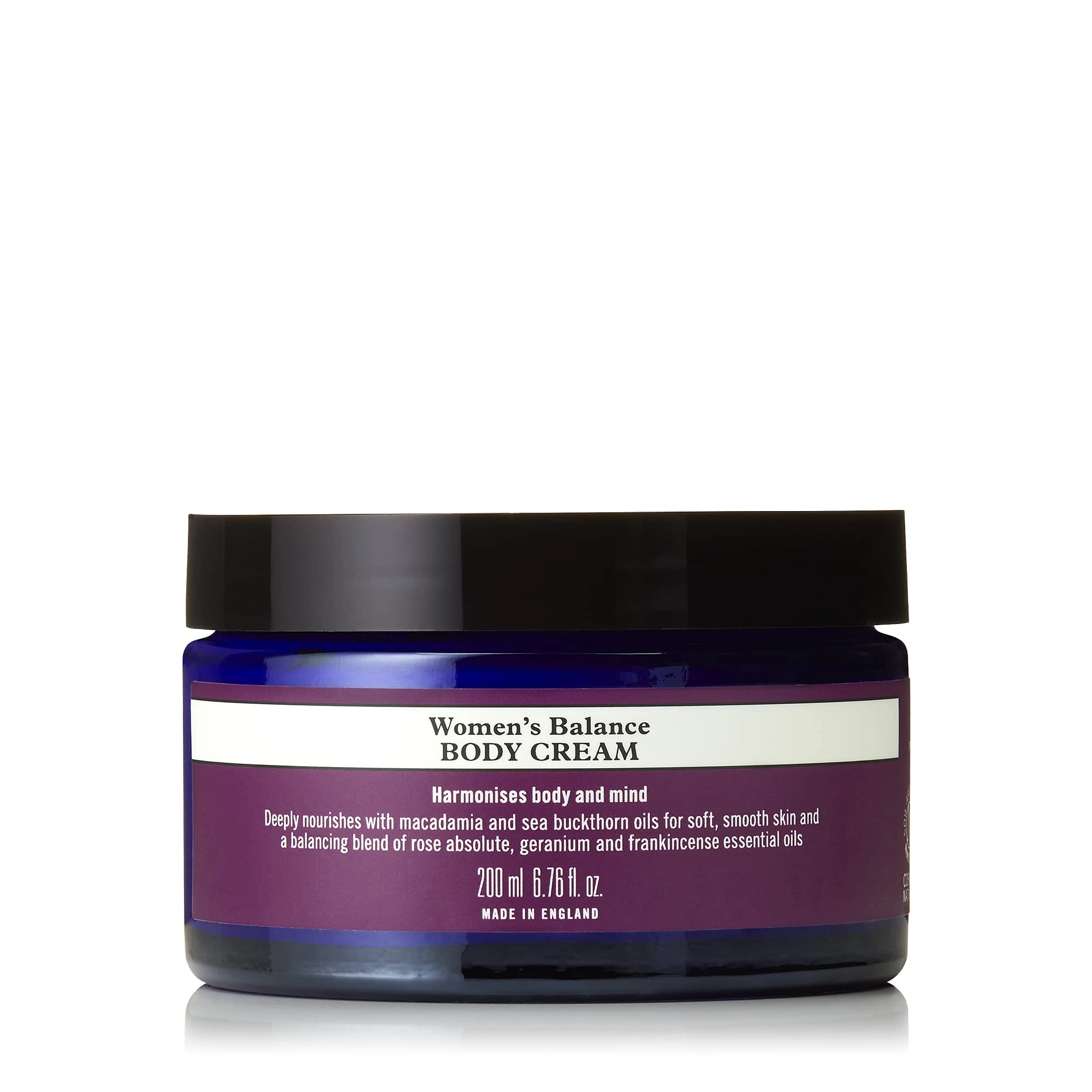 Neal's Yard Remedies | Women's Balance Body Cream | Vegan | Skin Care Gifts for Women | Deeply Nourishing Cream with a Balancing Blend of Essential Oils | 200ml