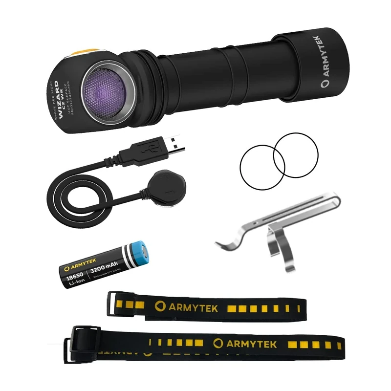 Armytek Wizard C2 WUV USB with White LED 1100 Lumen and UV Light with Charging Function - Image 1
