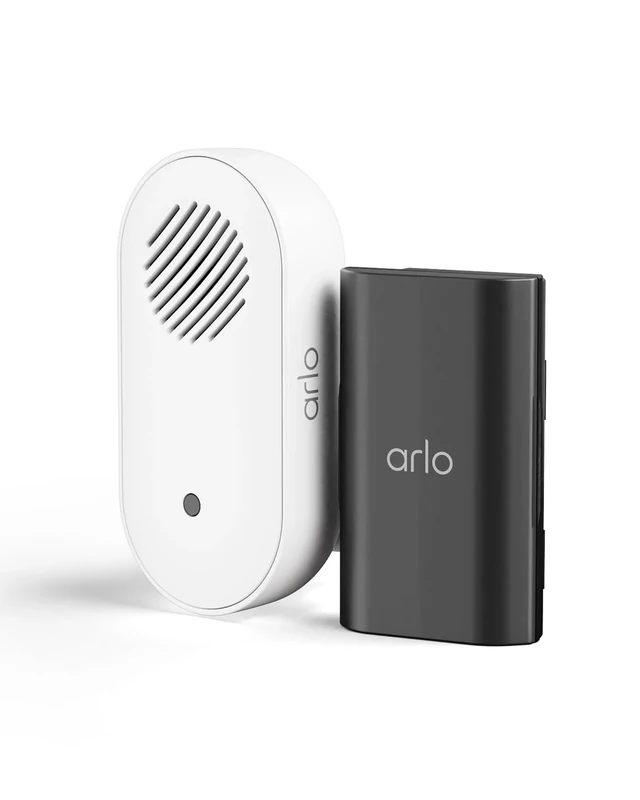 Arlo Chime 2, Audible Alerts, Built-in Siren, Customisable Melody, Compatible with Arlo Video Doorbell, Rechargeable Battery