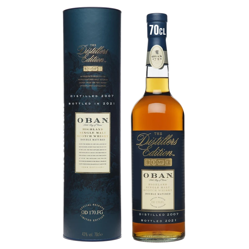 Oban│Distillers Edition 2021│Highland Single Malt Scotch Whisky│43% vol│70cl│Double Matured│Bottle