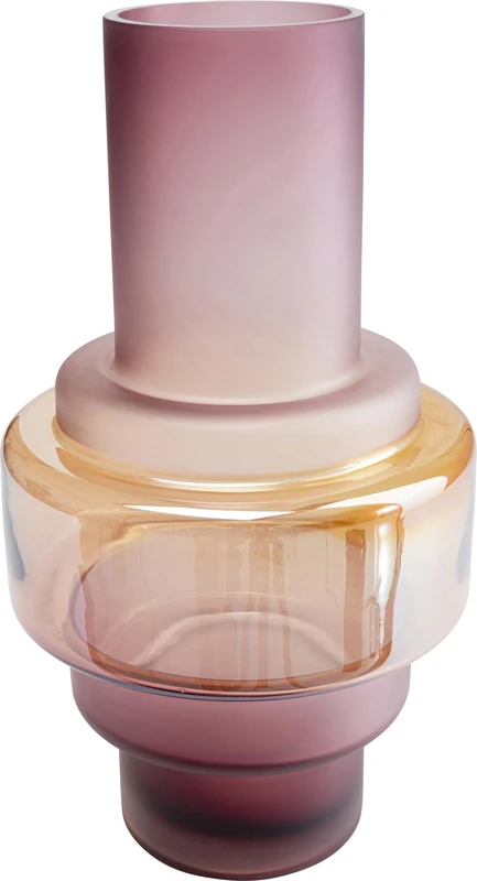 Kare Design Deco Vase Rosie, Pink, Decorative Vase for Flowers, Modern, Room Decor, Home Decor, Table Decoration for Living Room, Bedroom, Home Office, 36x20x20 cm (H/W/D)