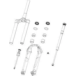SRAM RockShox ZEB DPA Fork - 38mm 63OD 38OS Black - Image 1