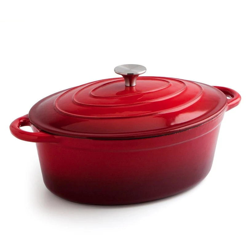 BIDASOA FIERRO Cast Iron Cocotte Red 30 cm 4.3 L
