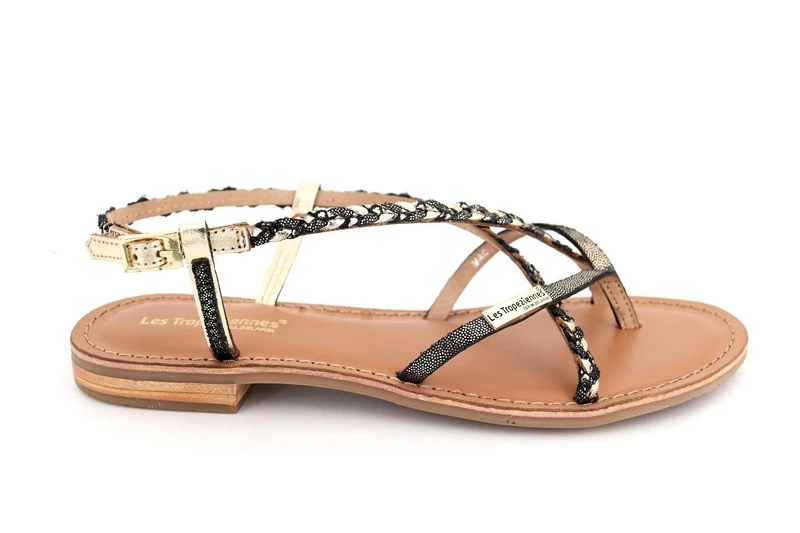 LES TROPEZIENNES PAR M. BELARBI Women's MONATRES Sandal, Noir IRISE, 5 UK