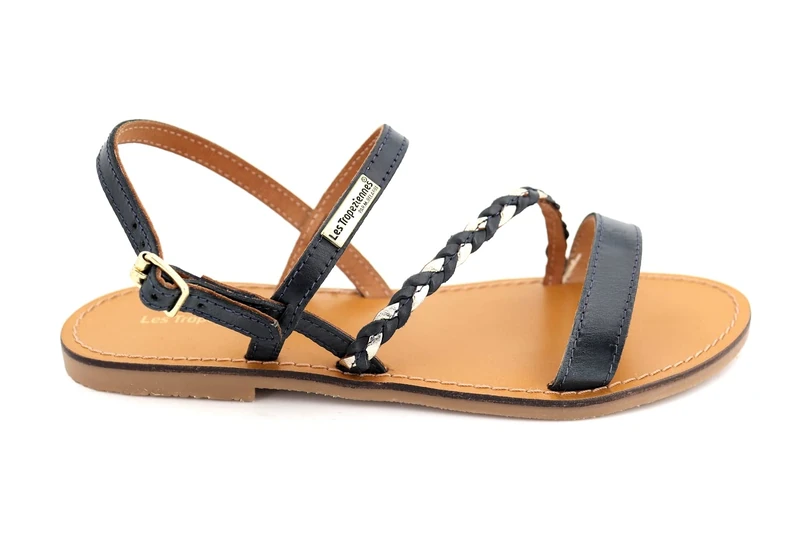 LES TROPEZIENNES PAR M. BELARBI Women's BATRESSE Sandal, Marine/OR, 4 UK