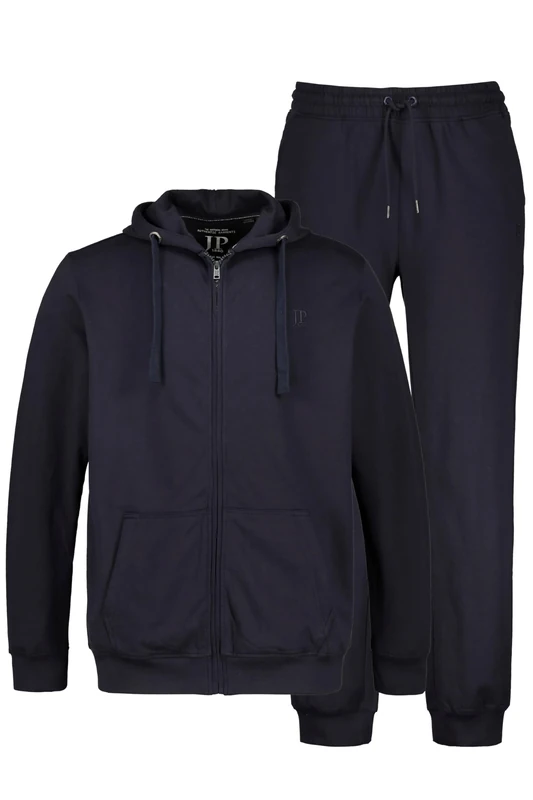 JP 1880 Men's, Herren, Große Größen, Jogginganzug, Jacke und Hose, bis Gr. 8XL Cardigan Sweater, blau, 3XL
