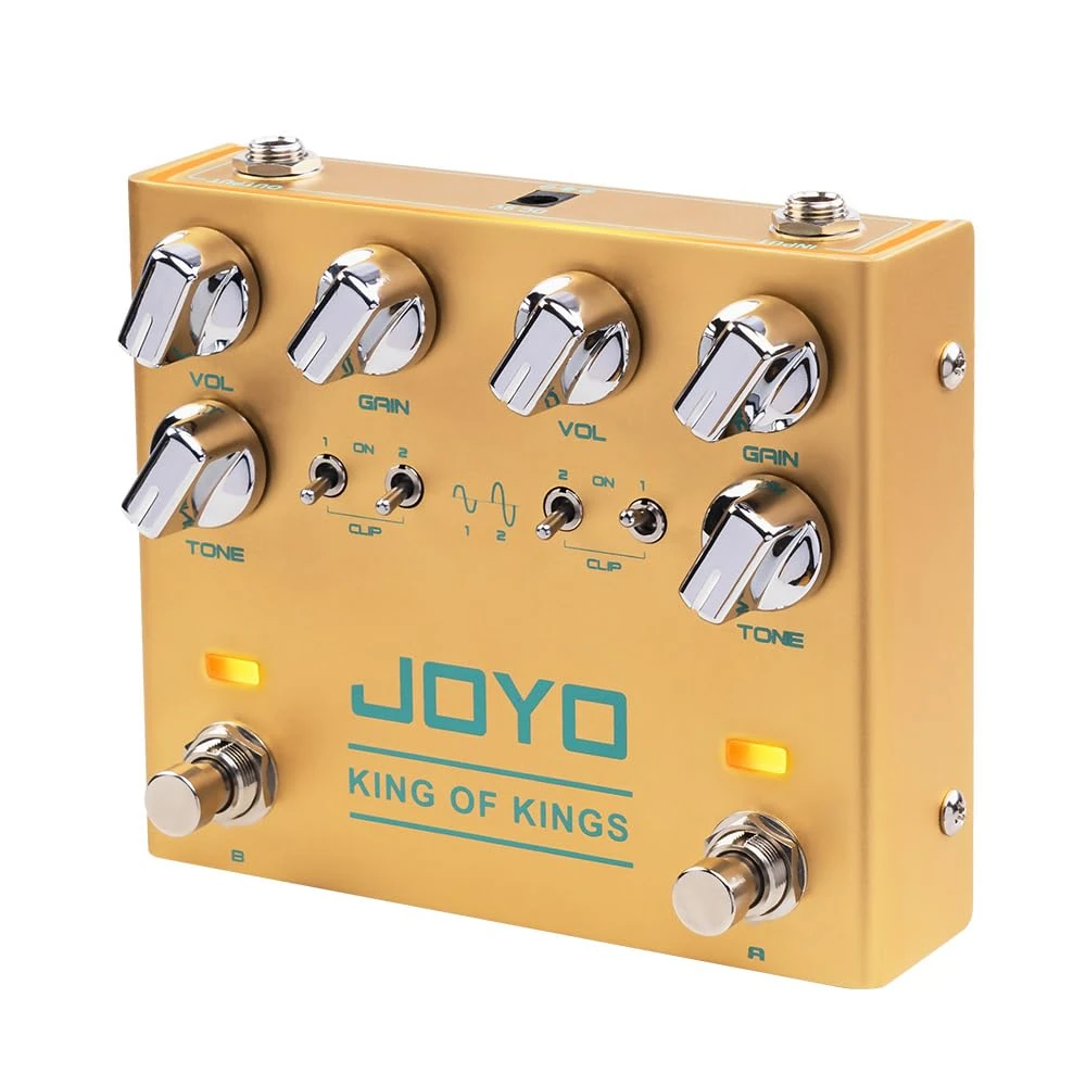 JOYO Dual Crunch Pure Analog Circuit Overdrive Effect Pedal with Independent Clipping for Electric Guitar - True Bypass (King of Kings R-20)
