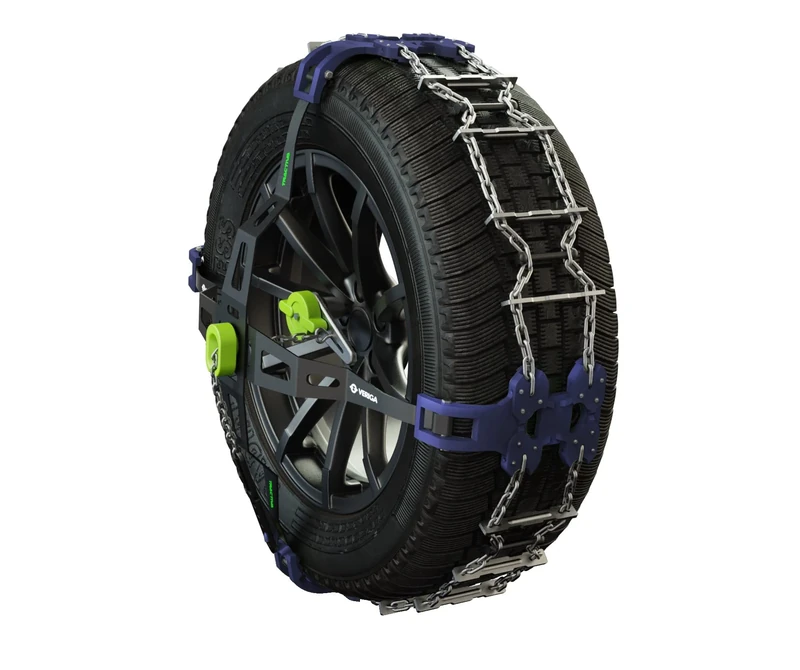 Veriga T-A20 Tractiva Car Tread Snow Chains Set (1 Pair = 2 Pieces) Automatic Tension & Comfortable Installation for Cars and Electric Vehicles