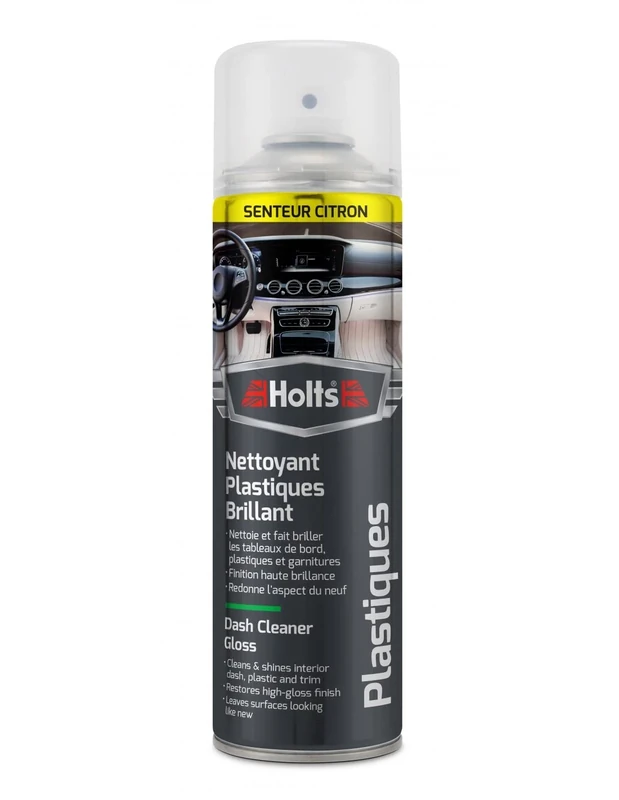 Holts Car Dashboard Cleaner & Plastic Restorer, High Gloss Car Interior Cleaner Spray for Dash & Trims – Citrus Scented Cleaning Spray, 500ml