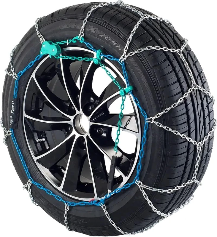 Veriga PC12 065 Compact Snow Chains for Cars Easy Installation Metal Chains for Various Tyre Sizes