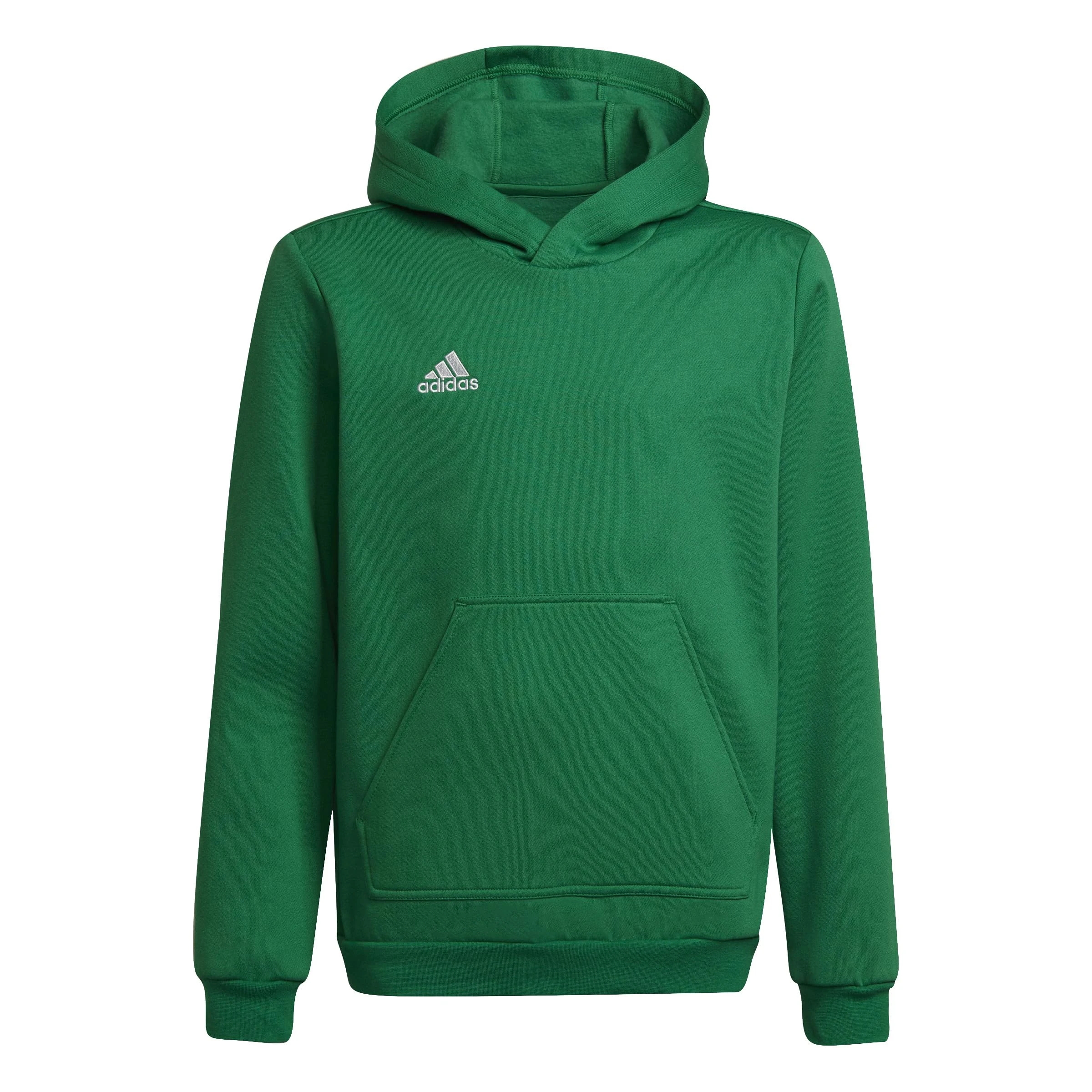 adidas Unisex Kids Entrada 22 Sweat Hoodie, team green/white, 13-14 Years