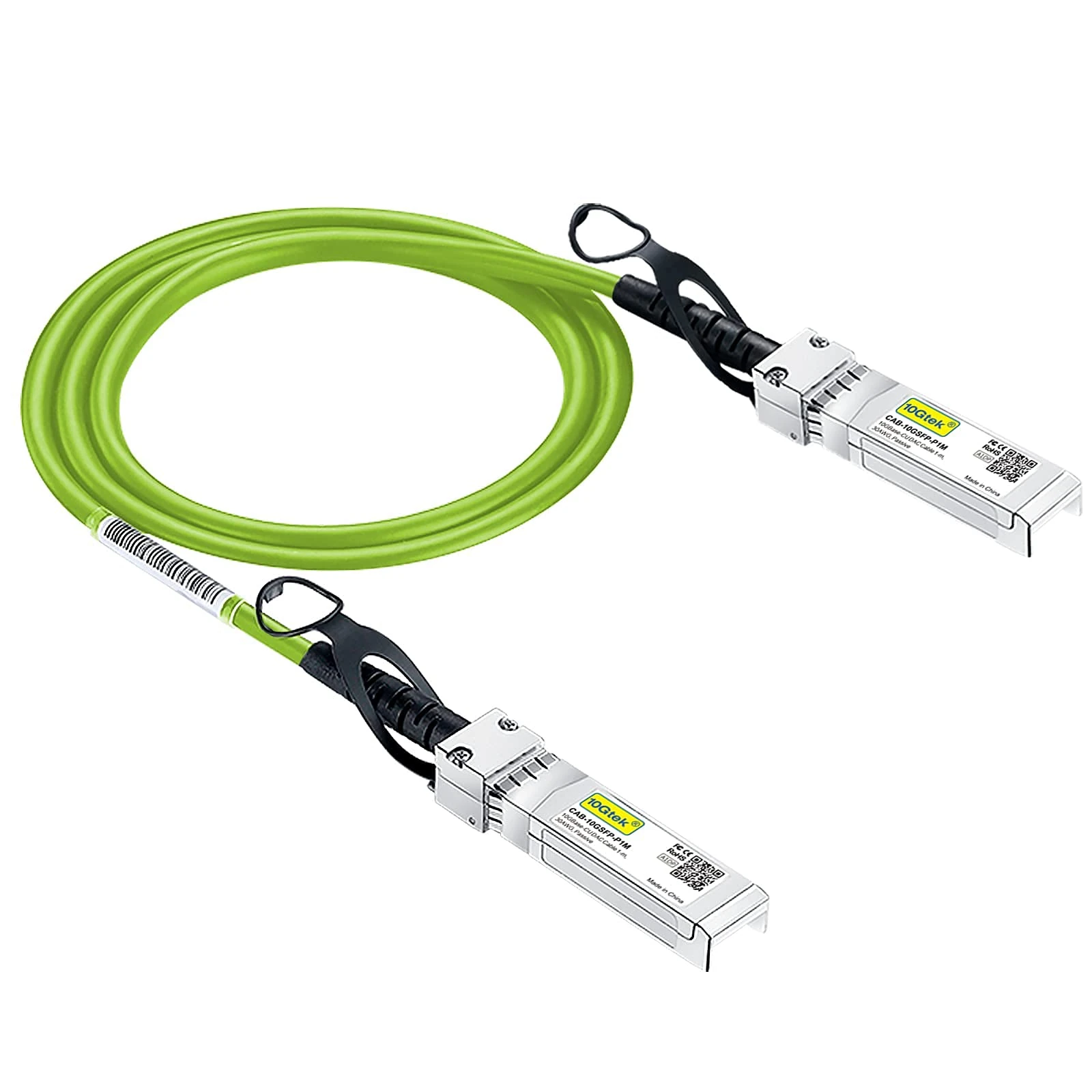 [Green Colour] 10G SFP+ DAC Cable 0.5-Meter(1.65ft), Twinax SFP+ Cable Compatible for Cisco SFP-H10GB-CU0.5M, Ubiquiti UniFi, D-Link, TP-Link, Netgear, D-Link, Zyxel, Mikrotik and More