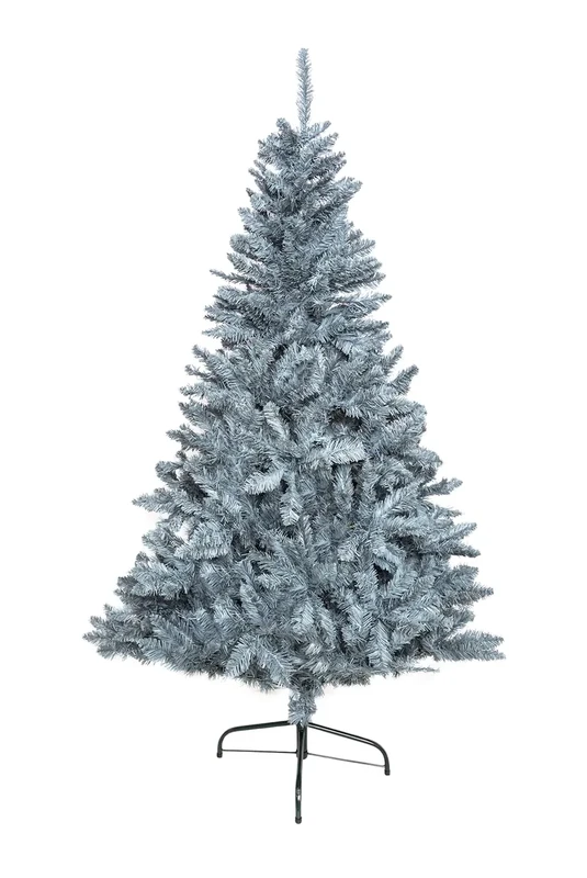 8ft/2.4m Frosty Green Bushy Imperial Pine Artificial Deluxe Christmas Tree Hinged Branches 1396 Pencil Point Tips with Metal Stand Xmas Home Decorations