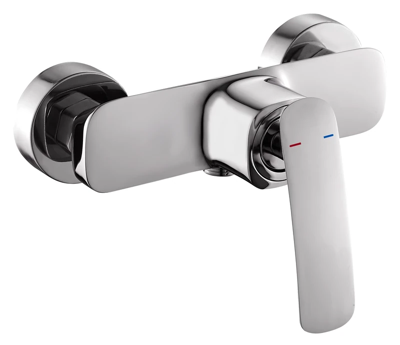 Edouard Rousseau Orkid Shower Mixer Tap with Ceramic Cartridge, 185 (Length) x 130 (Projection) mm, Chrome