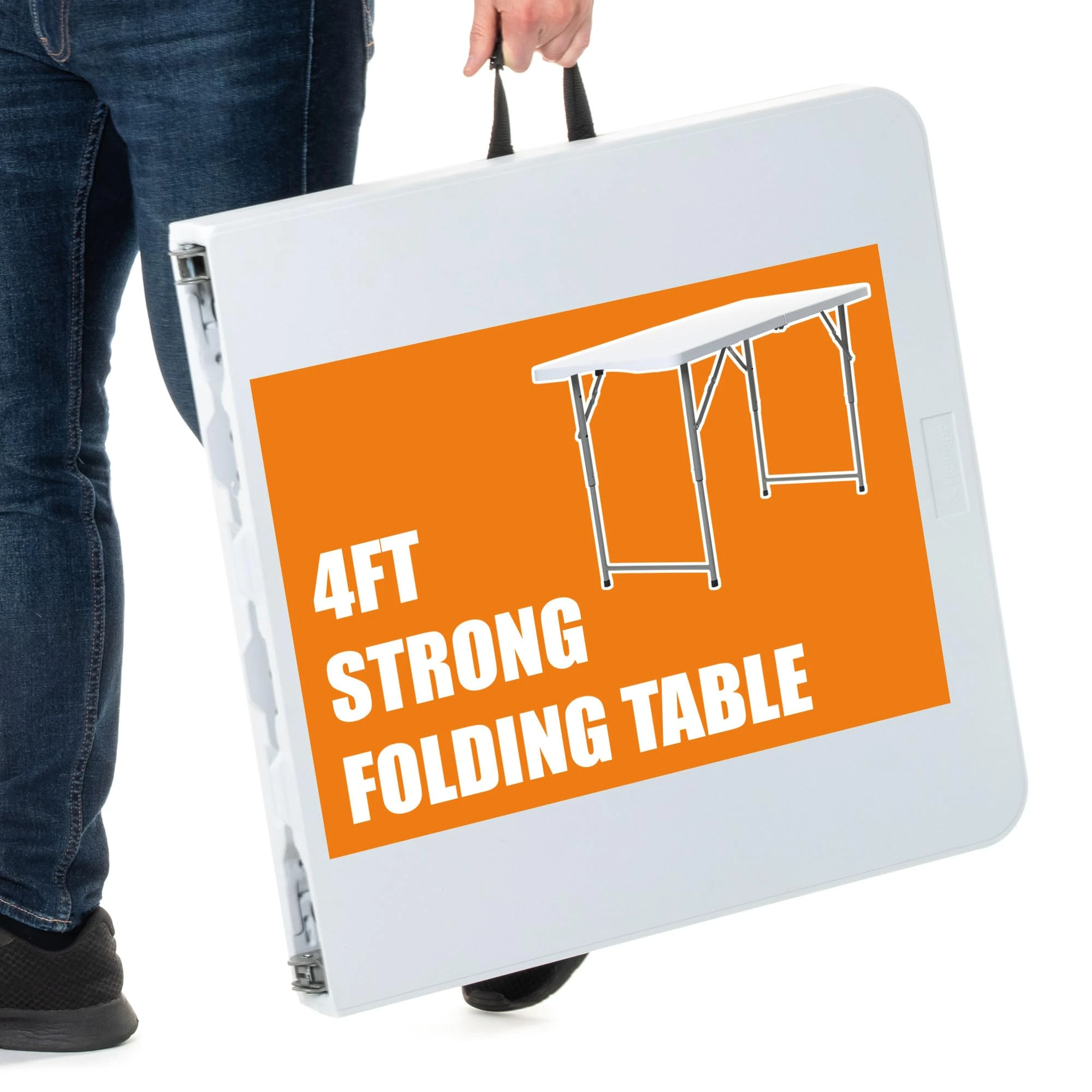 Bishop Trestle Table Heavy Duty for Camping, Catering, BBQs, Picnics and Events (120cm)