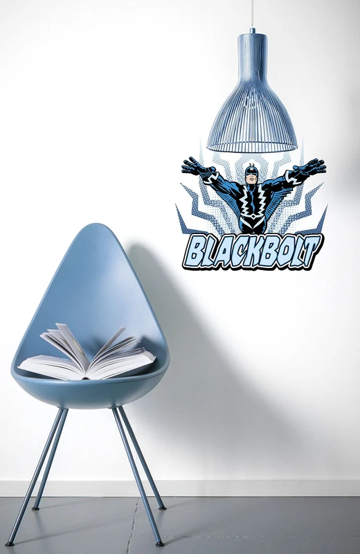 Komar Wall Sticker, Self-adhesive film, Black, Blue, 50 x 70 cm - Image 1