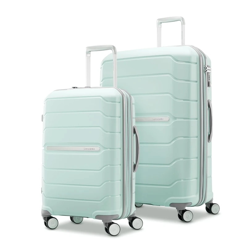 Samsonite Freeform Hardside Expandable with Double Spinner Wheels, Mint Green, 2-Piece Set (21/28), Freeform Hardside Expandable with Double Spinner Wheels