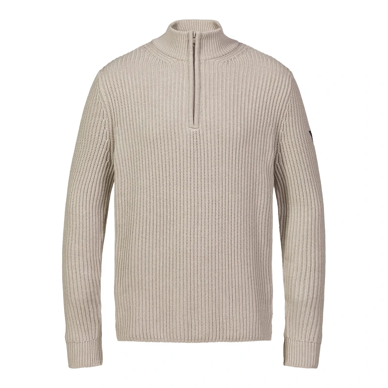 Musto Men's Marina 1/2 Zip Shirt, 864 Tech Taupe, XL