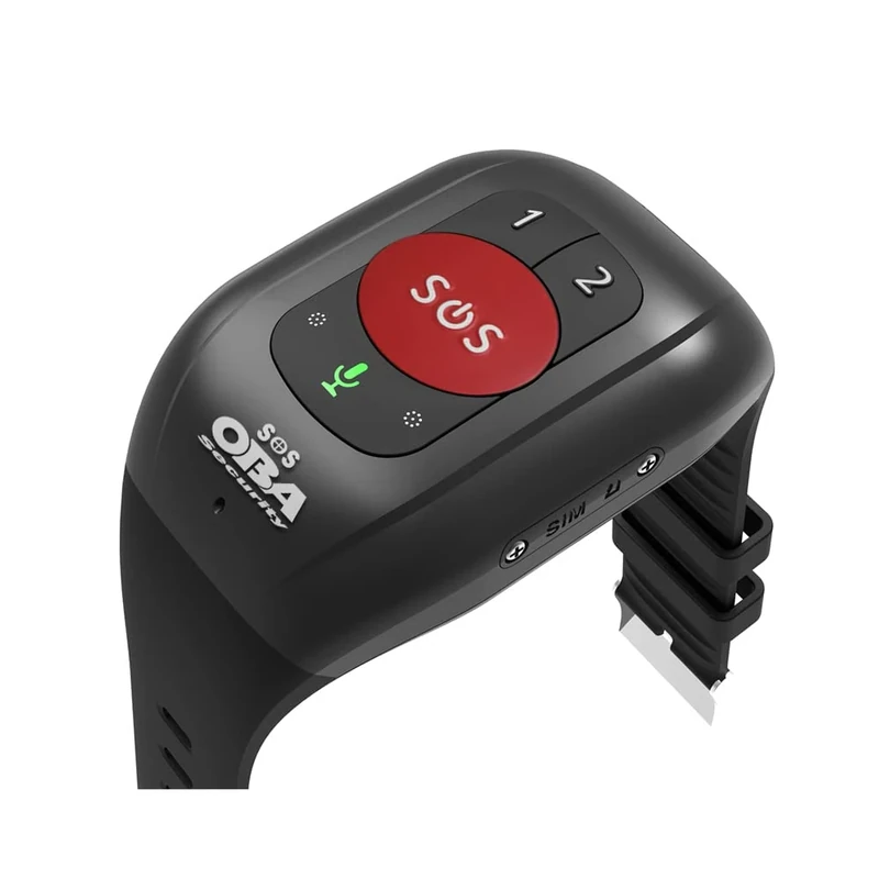 Oba security SOS Bracelet for Elderly People, Rescue, GPS 4G Calls, Falls, GPS Position, Cardio, Pressure, Temperature, IP 67 Waterproof with Application - Image 1