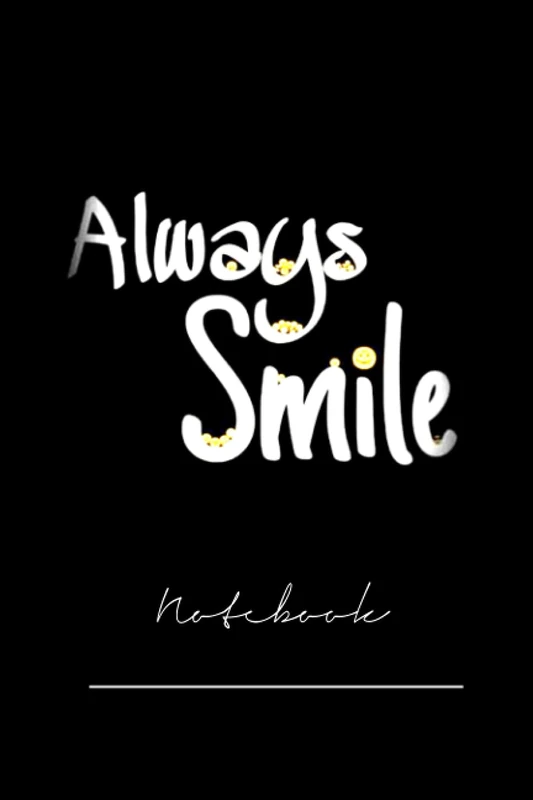 bgfbguyt-always smile love book- 120 pages College Ruled Notebook Lined School Journal for girl boy teen