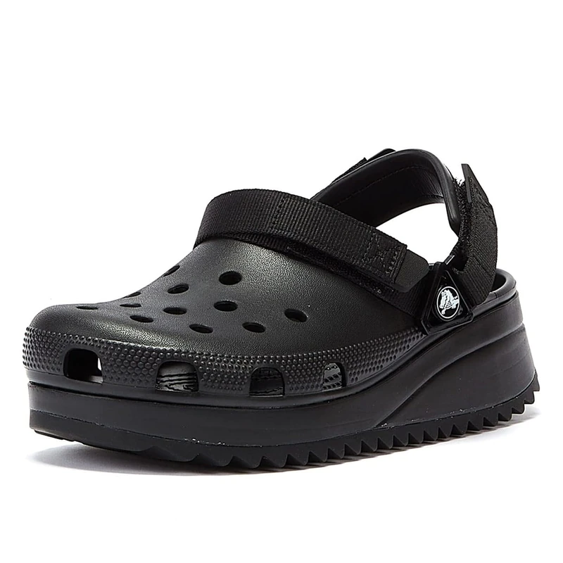 Crocs Unisex Classic Hiker Clog, Black, 3 UK Men 4 UK Women