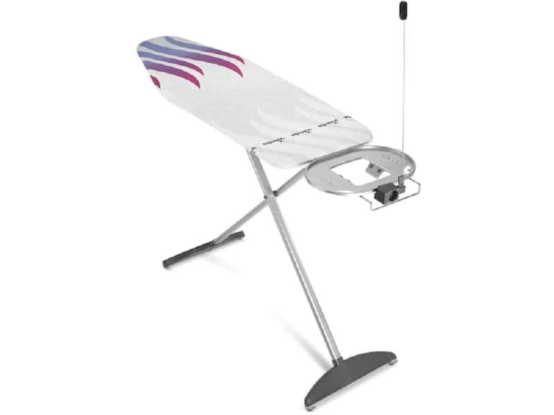 Vileda Total REFLECT PLUS Ironing Board for Extra Large Linen, Eco Friendly Packaging, Grey/Purple/Blue, 6.7 kg