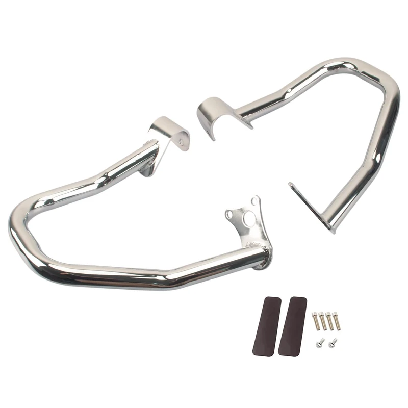 Chrome Highway Bar Engine Guard Crash Bar Kit Compatible with Indian Scout+Scout Sixty+Scout Bobber 2015-2020 Replace for 2881756-266 2015 2016 2017 2018 2019 2020