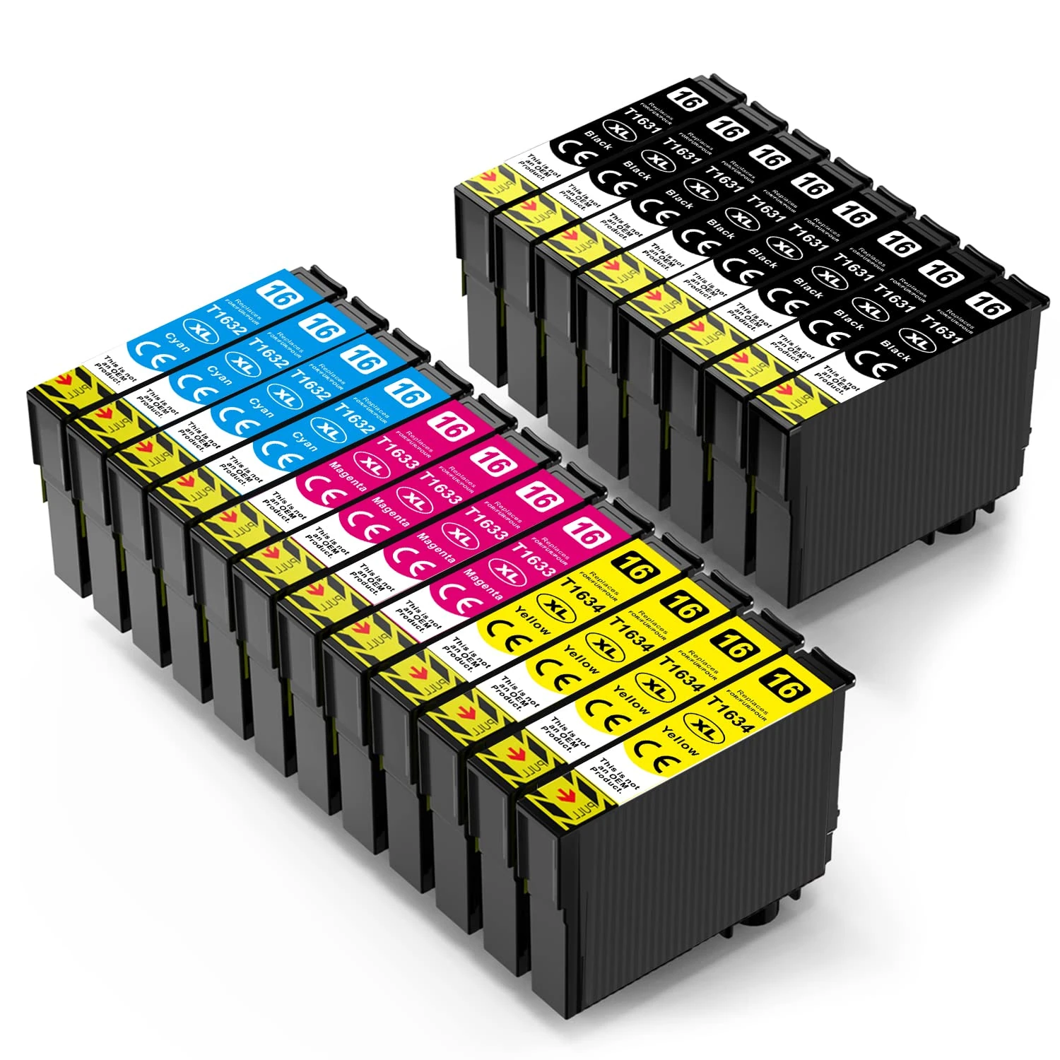 Skydo 16 16XL Ink Cartridges Multipack Compatible for Epson 16 XL for Epson Workforce WF2750 WF2630 WF-2750 WF-2630 WF-2510 WF-2650 WF-2540 WF-2010 WF-2520 Printer ( 20 Pack )