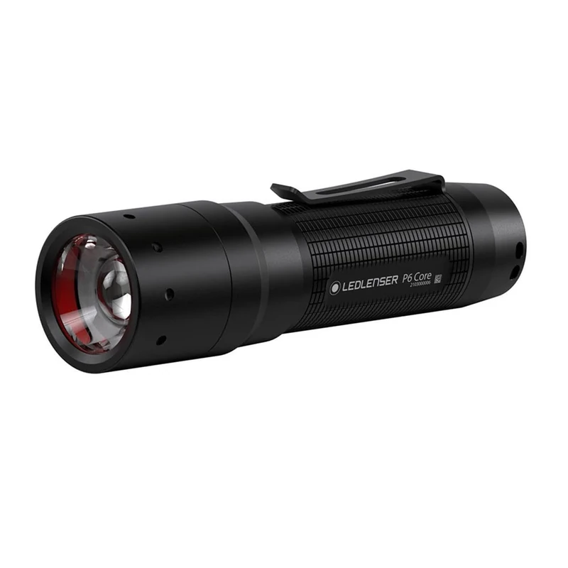 Ledlenser P6 Core | 2021 | LED Torch, 300 lm, Up to 25h Run Time, Focusable 200m Beam, AAA Battery Flashlight, IP54 Water Resistant Inc Wrist Strap for Hiking, Dog Walking, Camping, Security, Police