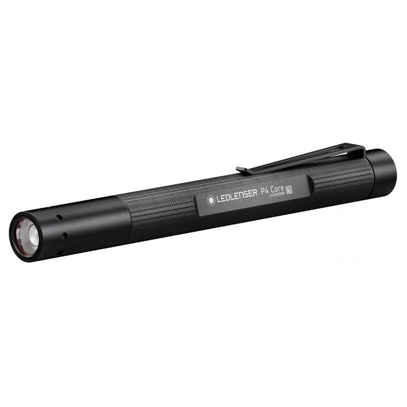 Ledlenser P4 Core | 2021 | LED Penlight, 120lm, Up to 20h Run Time, Focusable 90m Beam, AAA Battery Flashlight, Lightweight 58g, IP44 Water Resistant, Inc Pocket Clip, Ideal for Mechanics, Doctors