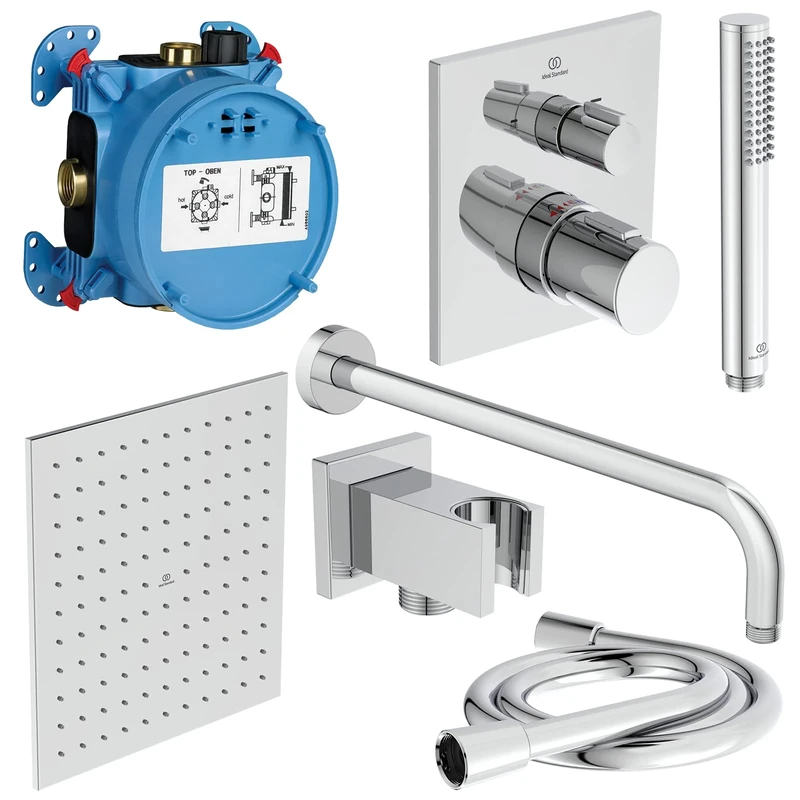 Ideal Standard A7572AA Ceratherm C100 Fittings Package, Chrome