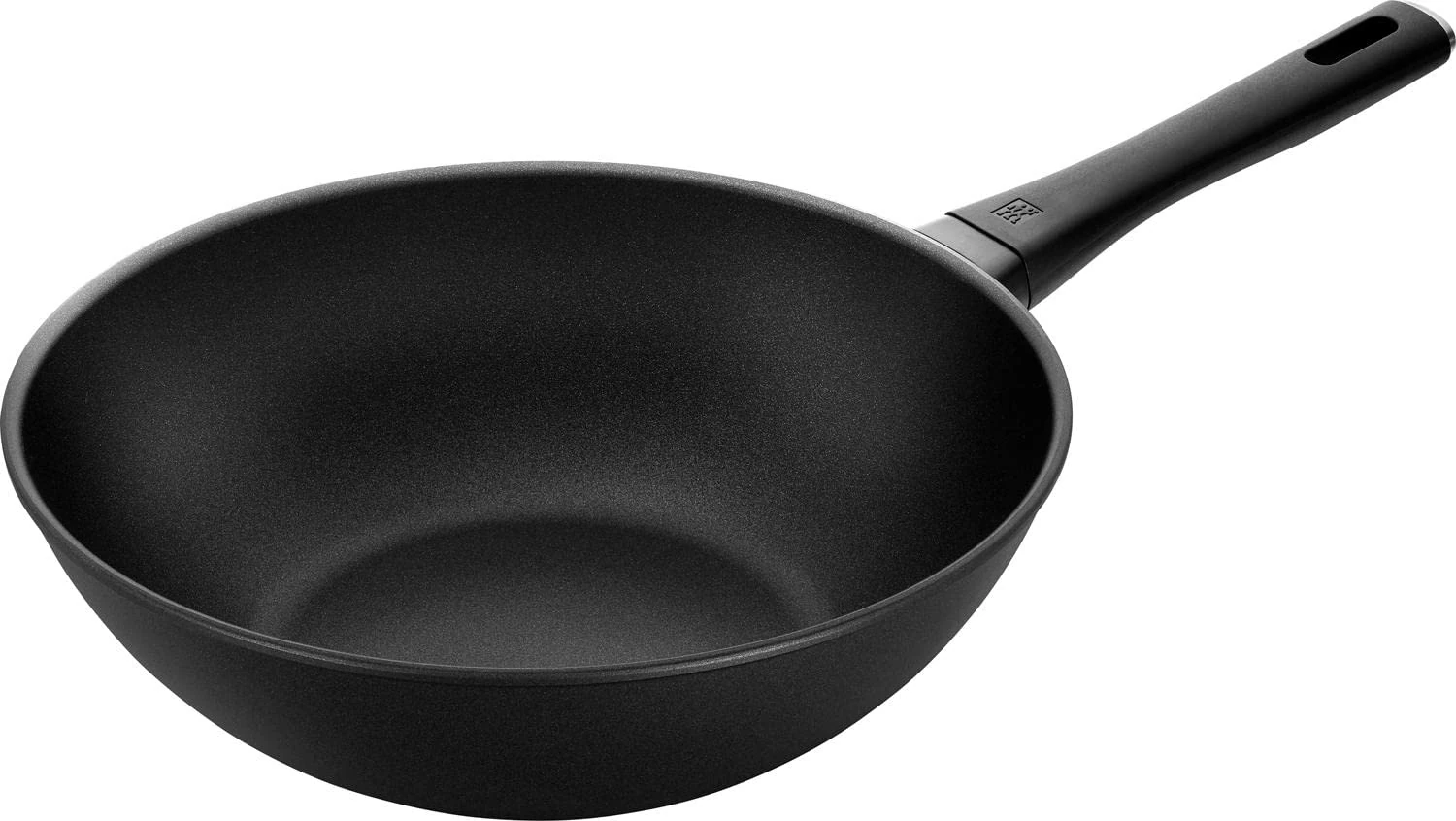 ZWILLING Shine aluminum wok pan, 30 cm, round, with 4-layer Duraslide Diamond non-stick coating with diamond particles, for all types of stoves including induction, black