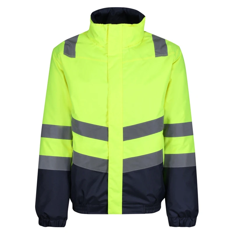 Regatta Professional Mens Hi Vis Reflective Waterproof Bomber Jacket - Perfect for Outdoors & Workwear