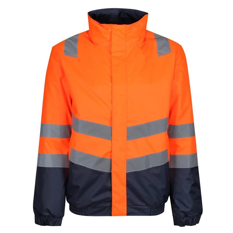 Regatta Professional Mens Hi Vis Reflective Waterproof Bomber Jacket - Perfect for Outdoors & Workwear