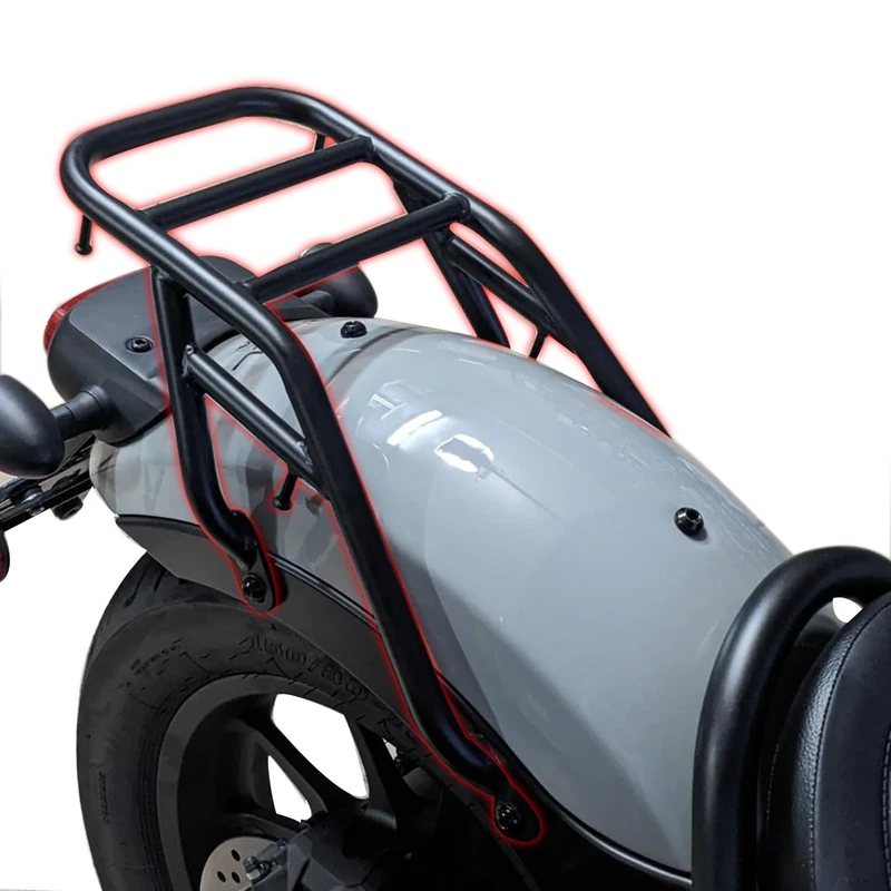 Midimttop Motorcycle Luggage Rack, Motorbike Rear Top Case Carrier Luggage Rack Holder Shelf Carrier Fit for Ho-nda CMX Rebel 300/500 2017 2018 2019 2020 2021 202 2023