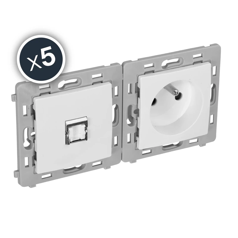 Debflex 802025 Duo Socket and Courtyard Plug Caly Range