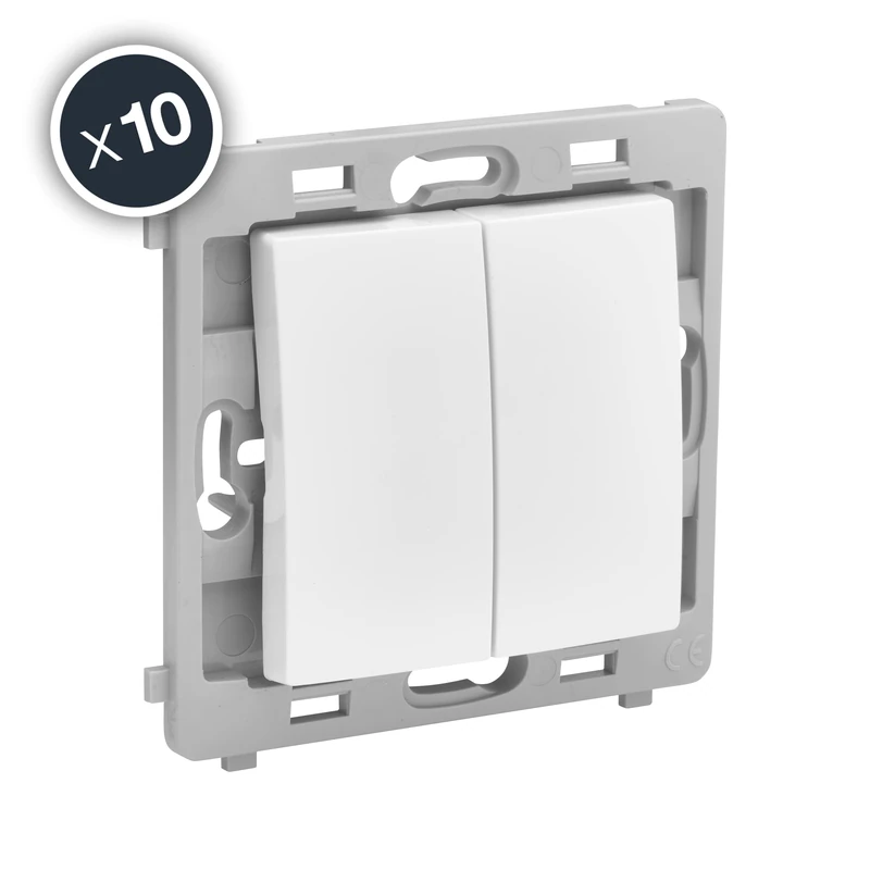 Debflex 802012 Box of 10 Double Push Mechanism White - Image 1