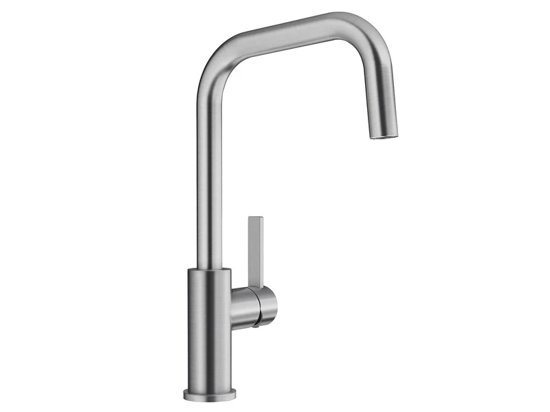 BLANCO JANDORA | Kitchen Mixer tap in Solid Stainless Steel | High-Pressure | Non-Return Valve | Ceramic Cartridge | Assured Water Quality & Water-Saving | [10.1x23.4x36.2 cm]