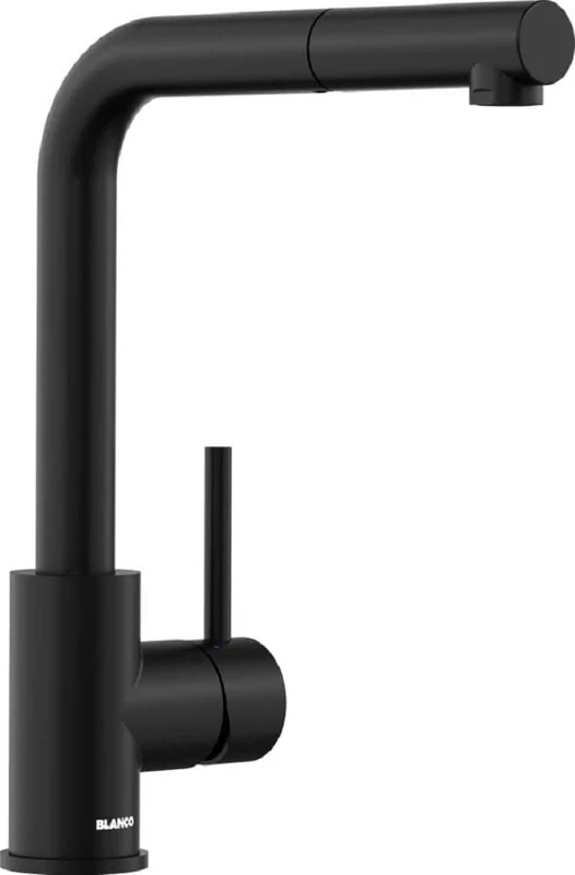BLANCO 526660 Mila-S Kitchen Mixer Tap, Matt Black, High-pressure
