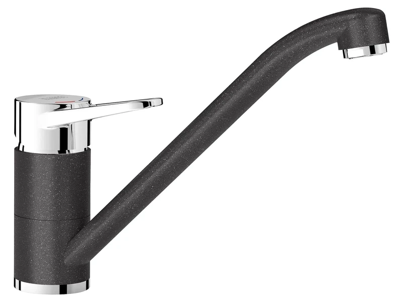 BLANCO WEGA II | Kitchen Mixer tap in Anthracite/Chrome | High-Pressure | Non-Return Valve | Ceramic Cartridge | Assured Water Quality & Water-Saving | [4.8x25.2x18.5 cm]
