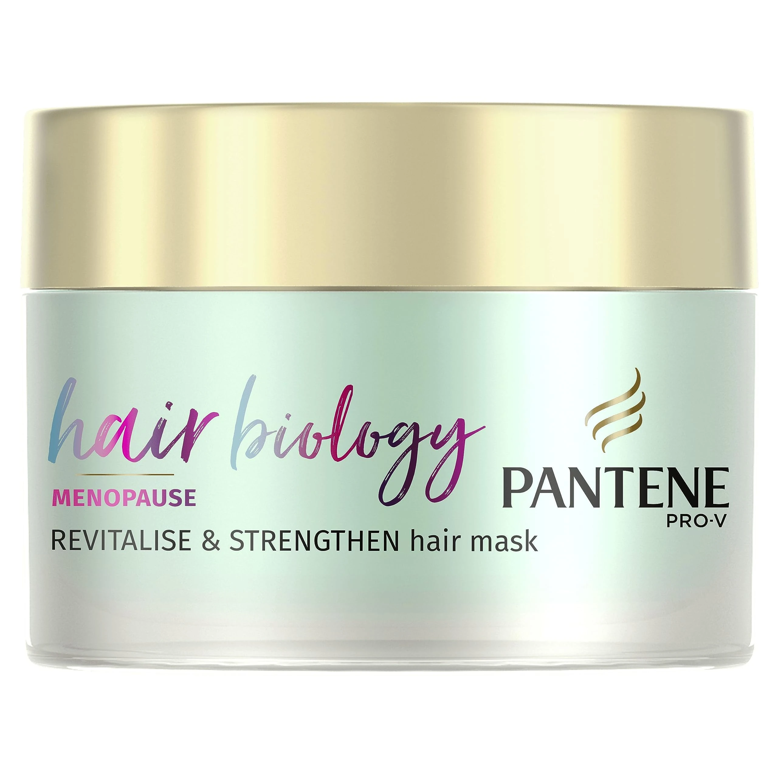 Pantene Hair Biology Menopause Revitalise & Strengthen Hair Mask For Hair Growth, Dry Hair Treatments For Dry And Thinning Hair, Hair Loss Treatment For Women With Vitamin B7 160ml