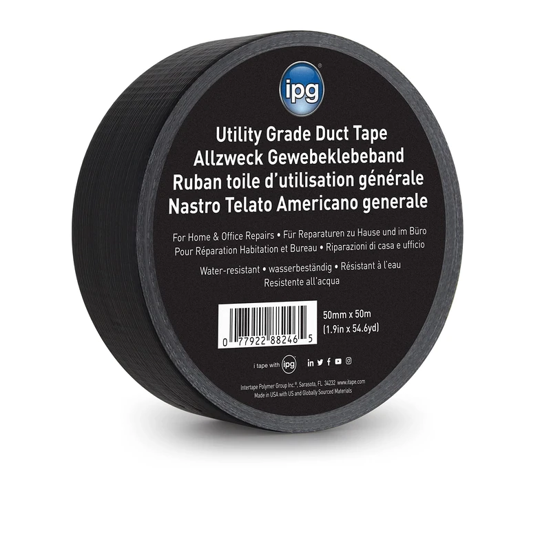 IPG Intertape Polymer Group AC6 Black Fabric Tape 50mm x 50m Box of 24